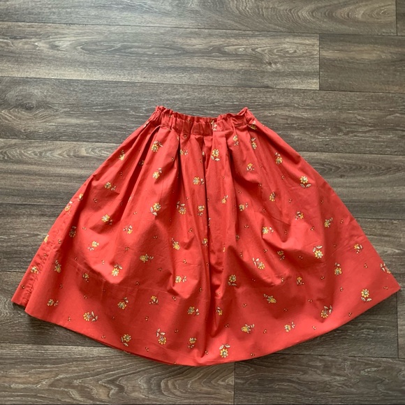 Ann Mashburn red floral skirt size XS - Picture 7 of 9